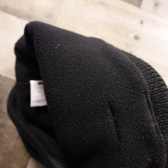 Turtle Fur Fleece-Lined Knit Beanie Unisex One Size Gray Black Winter Hat - Picture 4 of 8